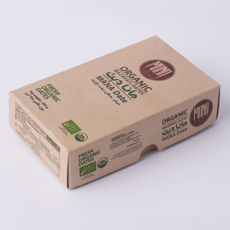 خرما مضافتی ارگانیک مانادیت (بسته‌بندی ۴۵۰ گرمی)